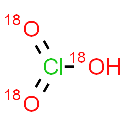 ChemSpider 2D Image | (~18~O_3_)Chloric acid | HCl18O3