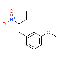 ChemSpider 2D Image | 1-Methoxy-3-[(1E)-2-nitro-1-buten-1-yl]benzene | C11H13NO3