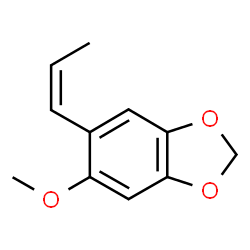 ChemSpider 2D Image | 5-Methoxy-6-(1Z)-1-propen-1-yl-1,3-benzodioxole | C11H12O3