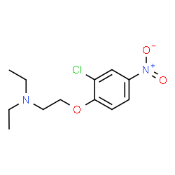 ChemSpider 2D Image | 2-(2-Chloro-4-nitrophenoxy)-N,N-diethylethanamine | C12H17ClN2O3