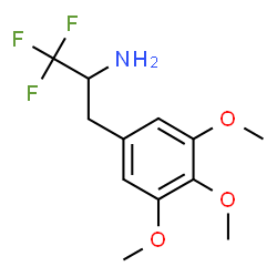 ChemSpider 2D Image | 1,1,1-Trifluoro-3-(3,4,5-trimethoxyphenyl)-2-propanamine | C12H16F3NO3