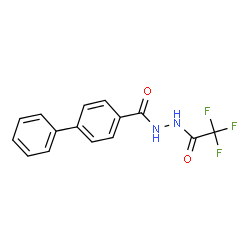 ChemSpider 2D Image | N'-(Trifluoroacetyl)-4-biphenylcarbohydrazide | C15H11F3N2O2