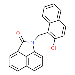 ChemSpider 2D Image | 1-[(2-Hydroxy-1-naphthyl)methyl]benzo[cd]indol-2(1H)-one | C22H15NO2