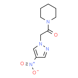 ChemSpider 2D Image | 2-(4-Nitro-1H-pyrazol-1-yl)-1-(1-piperidinyl)ethanone | C10H14N4O3