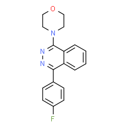 ChemSpider 2D Image | 1-(4-Fluorophenyl)-4-(4-morpholinyl)phthalazine | C18H16FN3O