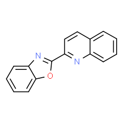 ChemSpider 2D Image | 2-Benzooxazol-2-yl-quinoline | C16H10N2O