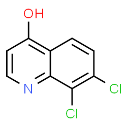 ChemSpider 2D Image | 7,8-Dichloro-4-quinolinol | C9H5Cl2NO