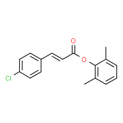 ChemSpider 2D Image | 2,6-Dimethylphenyl (2E)-3-(4-chlorophenyl)acrylate | C17H15ClO2