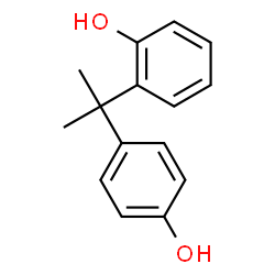ChemSpider 2D Image | 2-(2-hydroxyphenyl)-2-(4-hydroxyphenyl)propane | C15H16O2