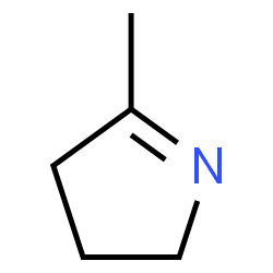 ChemSpider 2D Image | 2-Methyl-1-Pyrroline | C5H9N