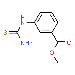 ChemSpider 2D Image | Methyl 3-(carbamothioylamino)benzoate | C9H10N2O2S
