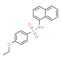 ChemSpider 2D Image | 4-Ethoxy-N-(1-naphthyl)benzenesulfonamide | C18H17NO3S