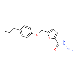 ChemSpider 2D Image | 5-[(4-Propylphenoxy)methyl]-2-furohydrazide | C15H18N2O3