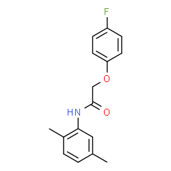 ChemSpider 2D Image | N-(2,5-Dimethylphenyl)-2-(4-fluorophenoxy)acetamide | C16H16FNO2