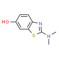 ChemSpider 2D Image | 2-dimethylamino-benzothiazol-6-ol | C9H10N2OS
