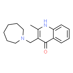 ChemSpider 2D Image | 3-(azepan-1-ylmethyl)-2-methylquinolin-4-ol | C17H22N2O
