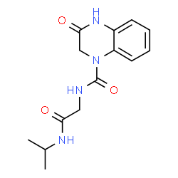 ChemSpider 2D Image | 3-Hydroxy-N-[2-(isopropylamino)-2-oxoethyl]quinoxaline-1(2H)-carboxamide | C14H18N4O3