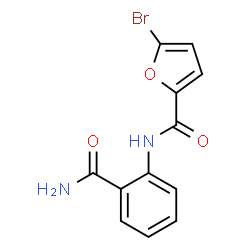 ChemSpider 2D Image | 5-Bromo-N-(2-carbamoylphenyl)-2-furamide | C12H9BrN2O3