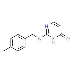 ChemSpider 2D Image | 2-[(4-Methylbenzyl)sulfanyl]-4(3H)-pyrimidinone | C12H12N2OS