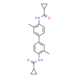ChemSpider 2D Image | N,N'-(3,3'-Dimethyl-4,4'-biphenyldiyl)dicyclopropanecarboxamide | C22H24N2O2