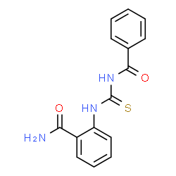 ChemSpider 2D Image | 2-[(Benzoylcarbamothioyl)amino]benzamide | C15H13N3O2S
