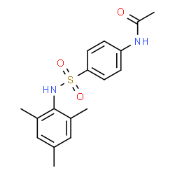 ChemSpider 2D Image | N-[4-(Mesitylsulfamoyl)phenyl]acetamide | C17H20N2O3S