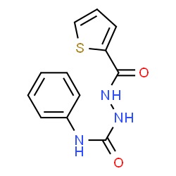 ChemSpider 2D Image | N-Phenyl-2-(2-thienylcarbonyl)hydrazinecarboxamide | C12H11N3O2S
