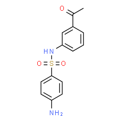 ChemSpider 2D Image | N-(3-Acetylphenyl)-4-aminobenzenesulfonamide | C14H14N2O3S