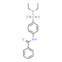 ChemSpider 2D Image | N-[4-(Diethylsulfamoyl)phenyl]benzamide | C17H20N2O3S
