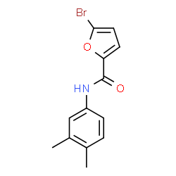 ChemSpider 2D Image | 5-Bromo-N-(3,4-dimethylphenyl)-2-furamide | C13H12BrNO2