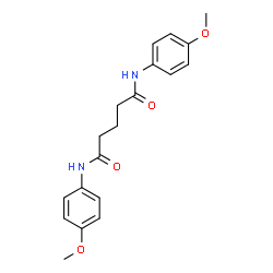 ChemSpider 2D Image | N,N'-Bis(4-methoxyphenyl)pentanediamide | C19H22N2O4