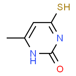 ChemSpider 2D Image | 4-Methyl-6-mercapto-2-pyrimidinol | C5H6N2OS