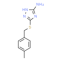 ChemSpider 2D Image | 3-[(4-Methylbenzyl)sulfanyl]-1H-1,2,4-triazol-5-amine | C10H12N4S