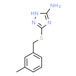 ChemSpider 2D Image | 3-[(3-Methylbenzyl)sulfanyl]-1H-1,2,4-triazol-5-amine | C10H12N4S