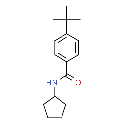 ChemSpider 2D Image | 4-tert-Butyl-N-cyclopentylbenzamide | C16H23NO