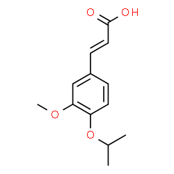 ChemSpider 2D Image | (2E)-3-(4-Isopropoxy-3-methoxyphenyl)acrylic acid | C13H16O4