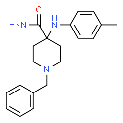 ChemSpider 2D Image | 1-benzyl-4-(p-toluidino)piperidine-4-carboxamide | C20H25N3O