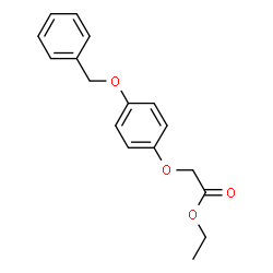 ChemSpider 2D Image | Ethyl [4-(benzyloxy)phenoxy]acetate | C17H18O4
