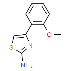 ChemSpider 2D Image | 4-(2-methoxyphenyl)thiazol-2-amine | C10H10N2OS