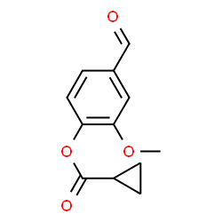 ChemSpider 2D Image | 4-Formyl-2-methoxyphenyl cyclopropanecarboxylate | C12H12O4
