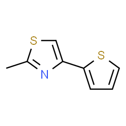 ChemSpider 2D Image | 2-Methyl-4-thiophen-2-yl-thiazole | C8H7NS2