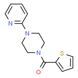ChemSpider 2D Image | [4-(2-pyridinyl)piperazino](2-thienyl)methanone | C14H15N3OS