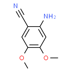 ChemSpider 2D Image | 2-Amino-4,5-dimethoxybenzonitrile | C9H10N2O2