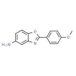 ChemSpider 2D Image | 2-(4-Methoxyphenyl)-1,3-benzoxazol-5-amine | C14H12N2O2