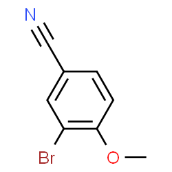 ChemSpider 2D Image | 3-Bromo-4-methoxybenzonitrile | C8H6BrNO