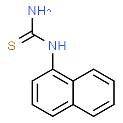 ChemSpider 2D Image | .alpha.-Naphthylthiourea | C11H10N2S