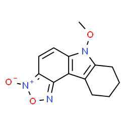 ChemSpider 2D Image | 6-METHOXY-6H,7H,8H,9H,10H-[1,2,5]OXADIAZOLO[3,4-C]CARBAZOL-3-IUM-3-OLATE | C13H13N3O3
