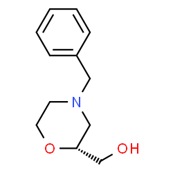 ChemSpider 2D Image | (R)-(4-benzylmorpholin-2-yl)methanol | C12H17NO2