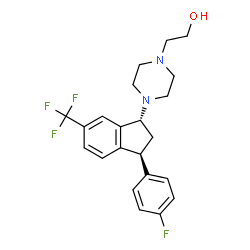 ChemSpider 2D Image | tefludazine | C22H24F4N2O