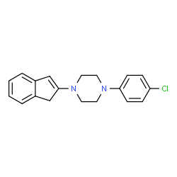 ChemSpider 2D Image | 1-(4-Chlorophenyl)-4-(1H-inden-2-yl)piperazine | C19H19ClN2